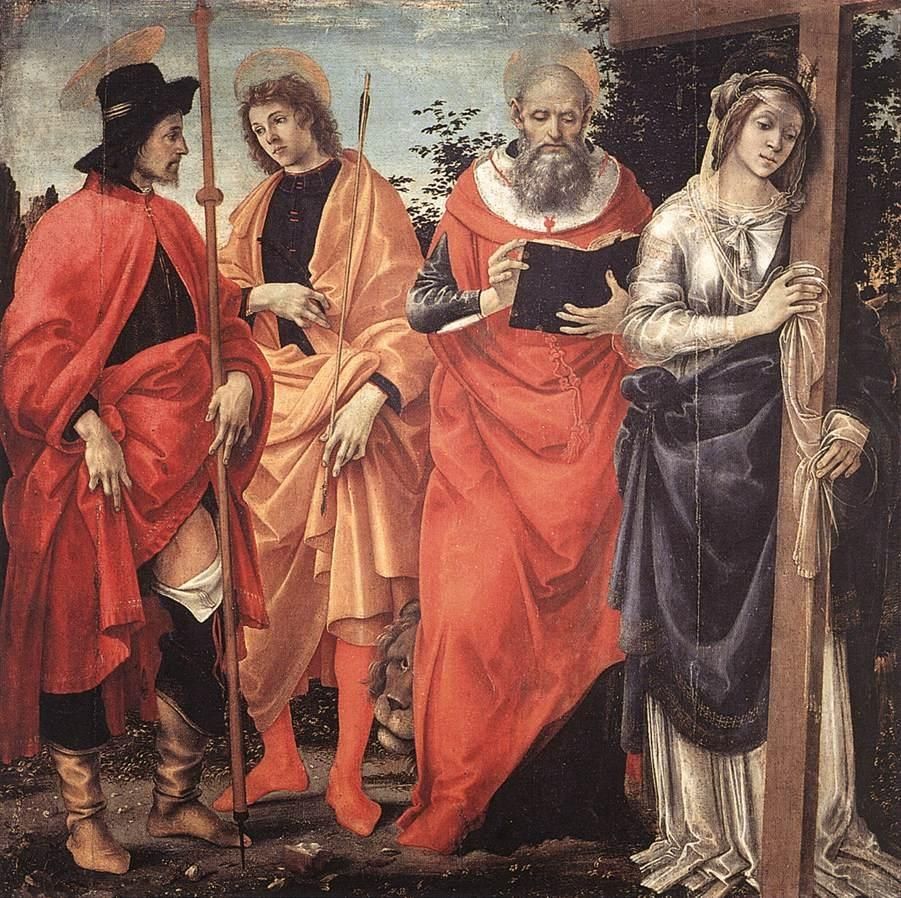 Filippino Lippi Four Saints Altarpiece